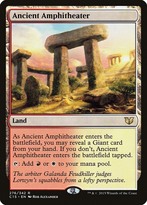 Ancient Amphitheater Card Front