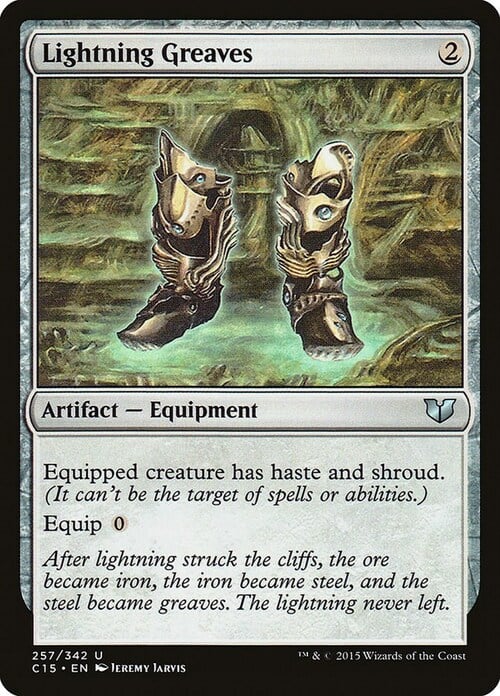 Lightning Greaves Card Front