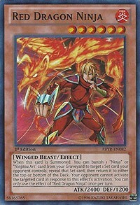 Red Dragon Ninja Card Front