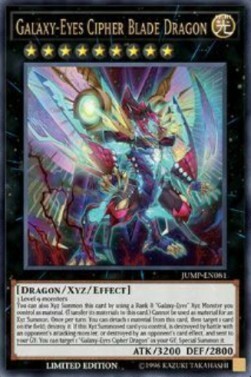 Galaxy-Eyes Cipher Blade Dragon‎ Card Front