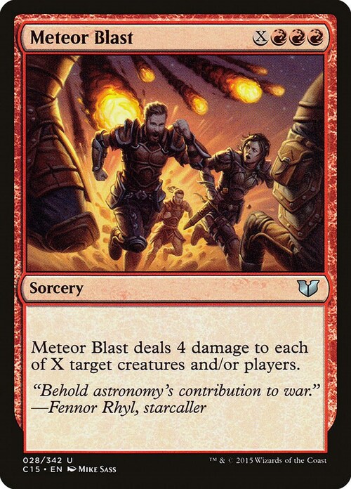 Meteor Blast Card Front