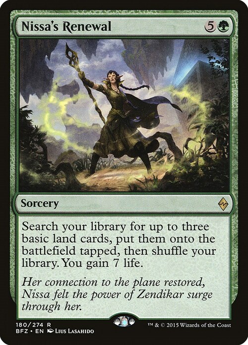 Nissa's Renewal Card Front