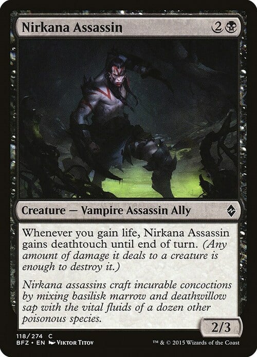 Nirkana Assassin Card Front